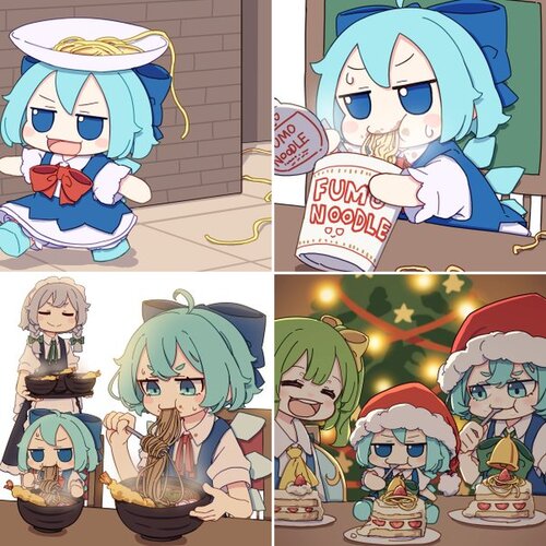 Cirno and Spaghetti