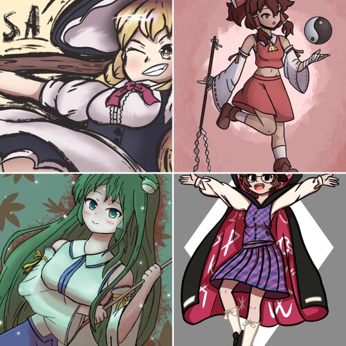 Toon's Touhou art album