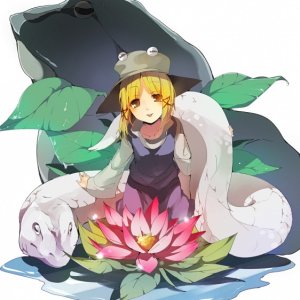 Little Frog by the Lilly Flower