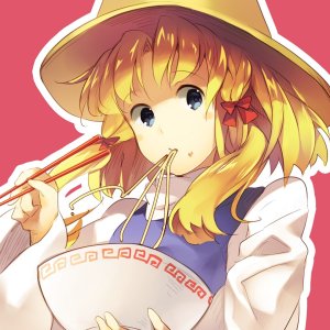Little Frog Eating Noodles