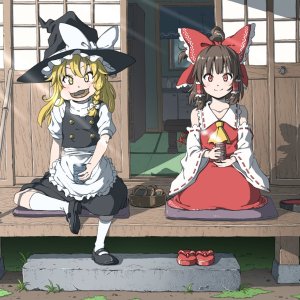 Marisa and Reimu