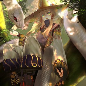 __moriya_suwako_and_mishaguji_touhou_drawn_by_shukusuri__e8cb431a85279939b57cd09c7ea87617.jpg