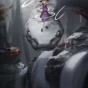 __moriya_suwako_and_mishaguji_touhou_drawn_by_xumi__c5382009e55a8baf874a6a2ea7de3e9e.jpg
