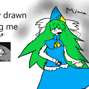 Mima tries to find out what kkhta is (but its badly drawn)