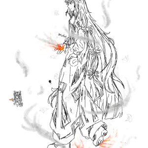 A mokou I made in FD (free draw..)