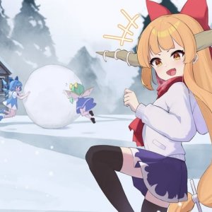 hakurei_reimu_cirno_ibuki_suika_and_daiyousei_touhou_drawn_by_oeyama__sample-3d27e4acd205bd5eb89c117477b5697a.jpg