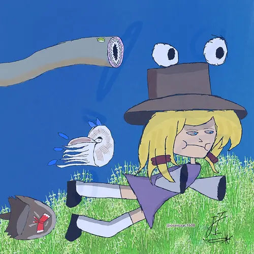 Suwako having fun in the... Ediacaran period? Hag!