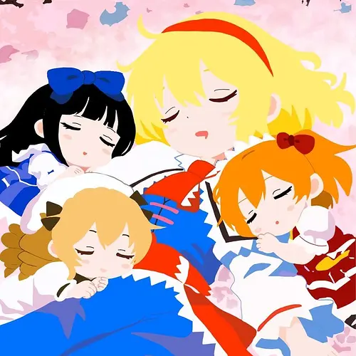 Alice and the Three Fairies Taking A Nap by Oudonxxx